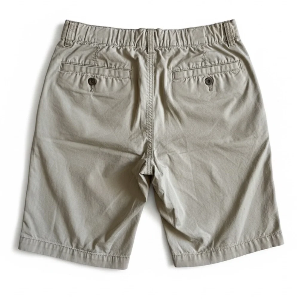 Old Navy Boys Khaki School Uniform Shorts Preppy Cotton Adjustable Waist Size 12